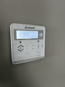 Professional ducted AC wall controller installed in Macarthur Region home