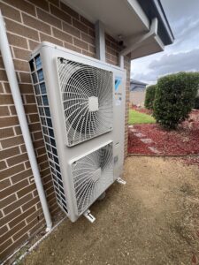 Installing ducted air conditioning system in Spring Farm property