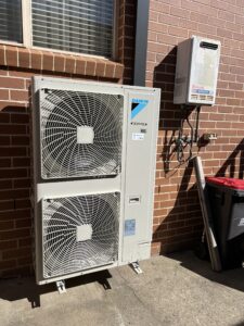Local air conditioning company Jmax Air completing ducted system installation