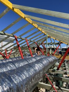Jmax Air ducted aircon install with ceiling vents and zoning setup in Cobbitty NSW